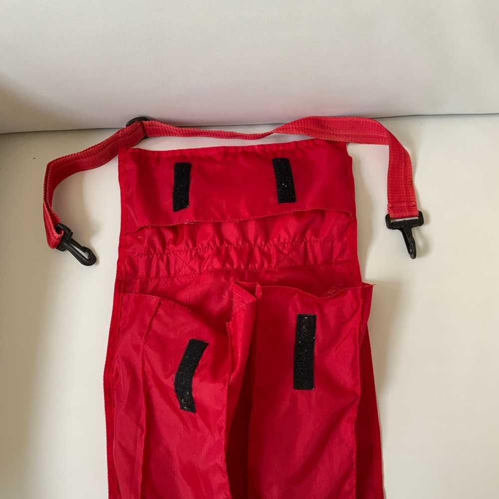 Red bag for carrying shoes